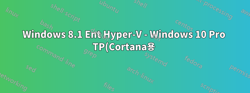 Windows 8.1 Ent Hyper-V - Windows 10 Pro TP(Cortana용)에서 원격 오디오 녹음을 활성화할 수 있습니까?
