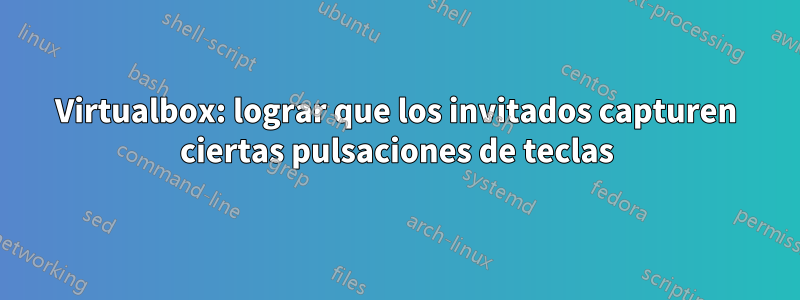 Virtualbox: lograr que los invitados capturen ciertas pulsaciones de teclas