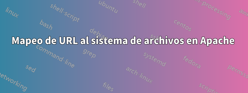 Mapeo de URL al sistema de archivos en Apache