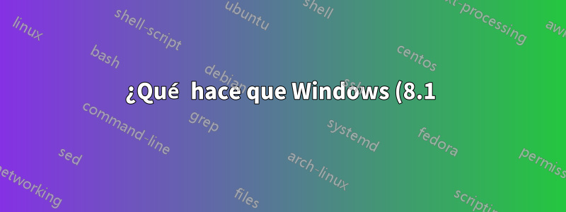¿Qué hace que Windows (8.1) marque las conexiones WiFi con esta advertencia?