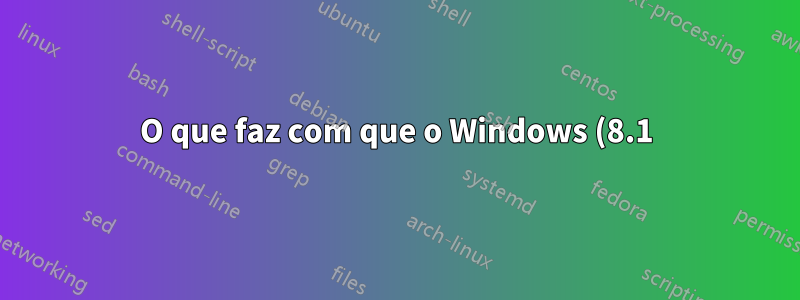 O que faz com que o Windows (8.1) marque as conexões WiFi com este aviso?