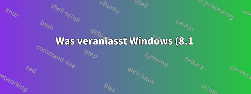 Was veranlasst Windows (8.1), WLAN-Verbindungen mit dieser Warnung zu markieren?