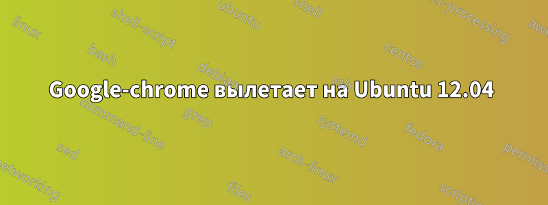 Google-chrome вылетает на Ubuntu 12.04