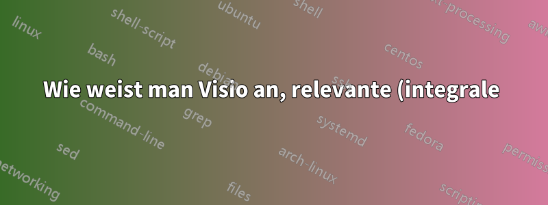 Wie weist man Visio an, relevante (integrale) Einschränkungen zu erstellen?