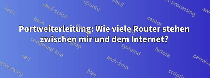 Portweiterleitung: Wie viele Router stehen zwischen mir und dem Internet?