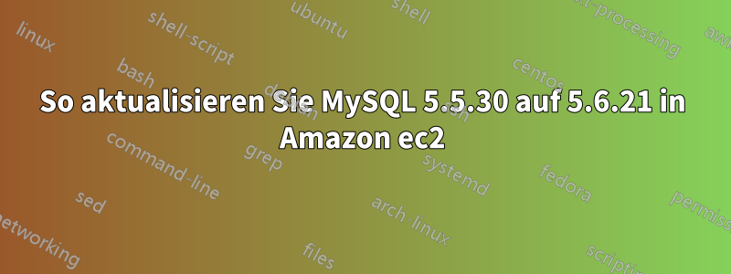 So aktualisieren Sie MySQL 5.5.30 auf 5.6.21 in Amazon ec2