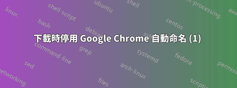 下載時停用 Google Chrome 自動命名 (1)