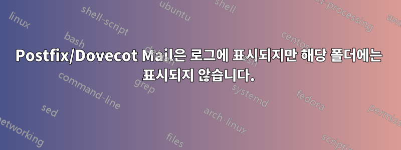 Postfix/Dovecot Mail은 로그에 표시되지만 해당 폴더에는 표시되지 않습니다.