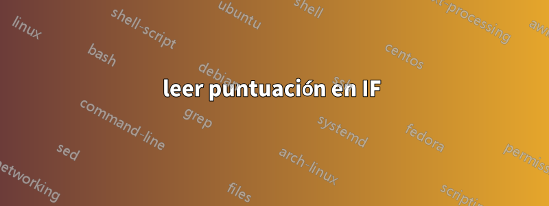 leer puntuación en IF