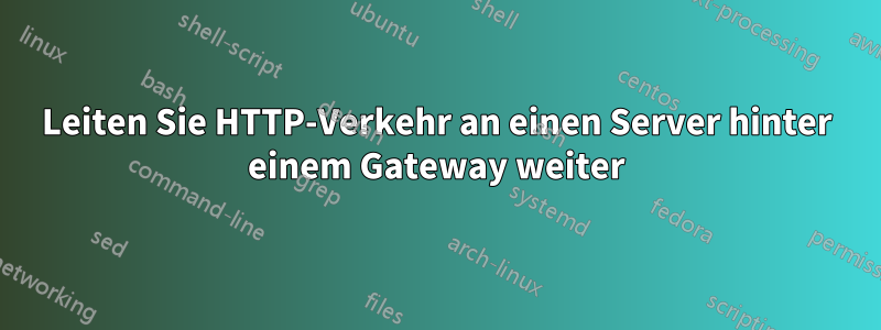 Leiten Sie HTTP-Verkehr an einen Server hinter einem Gateway weiter