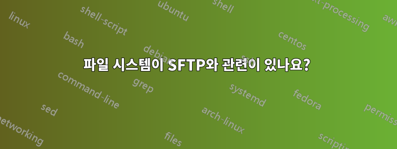 파일 시스템이 SFTP와 관련이 있나요?