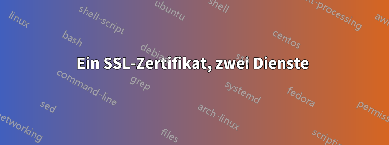 Ein SSL-Zertifikat, zwei Dienste