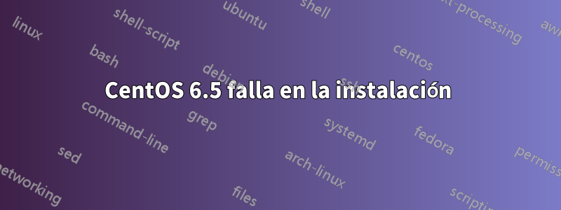 CentOS 6.5 falla en la instalación