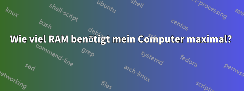 Wie viel RAM benötigt mein Computer maximal?