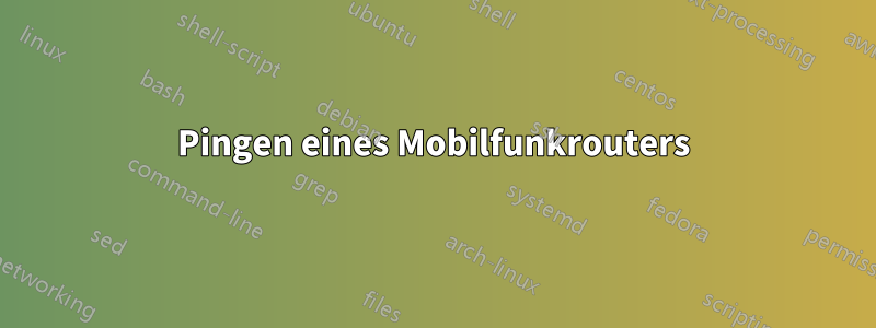 Pingen eines Mobilfunkrouters