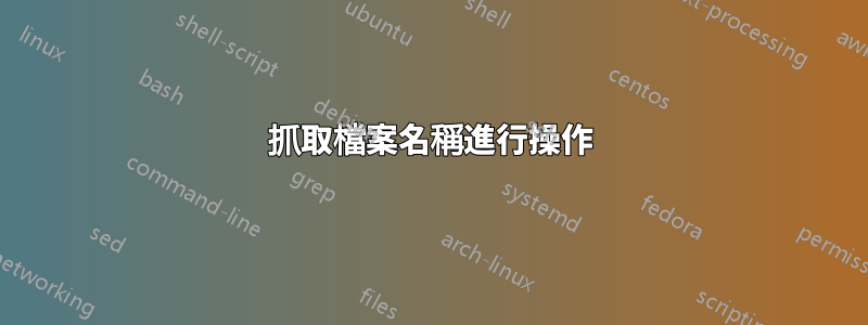 抓取檔案名稱進行操作