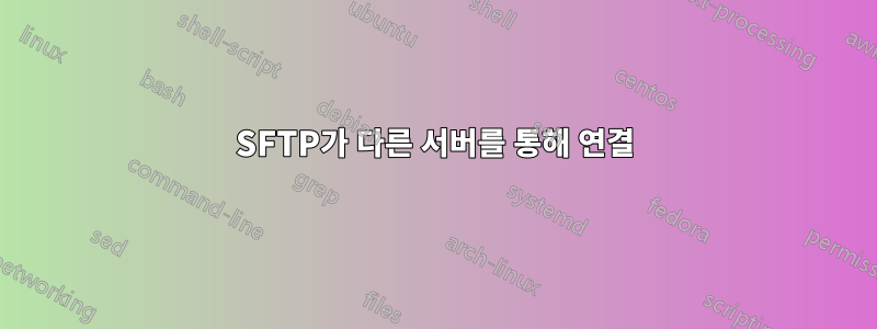 SFTP가 다른 서버를 통해 연결