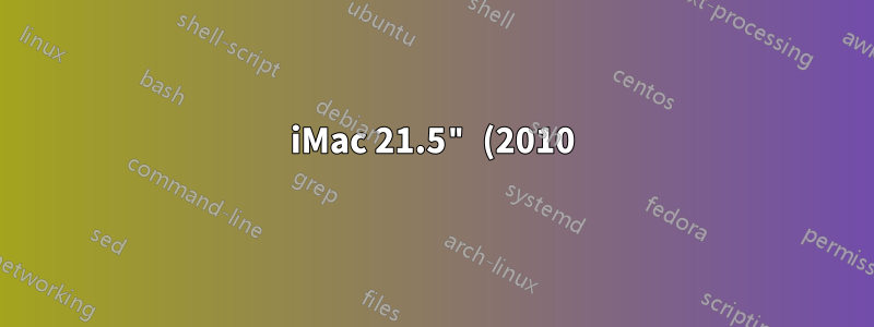 iMac 21.5" (2010) OSX Yosemite 10.10.2 / Thunderbird 31.5.0