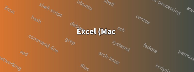 Excel (Mac) でスプレッドシート間でコピー/貼り付けを行うと画像が歪む