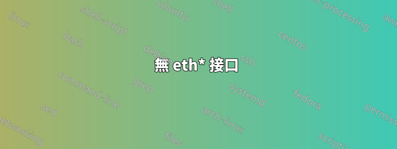 無 eth* 接口