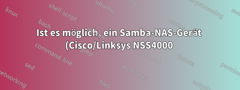 Ist es möglich, ein Samba-NAS-Gerät (Cisco/Linksys NSS4000) per Telnet neu zu starten?