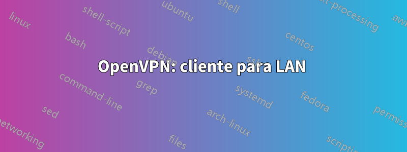 OpenVPN: cliente para LAN