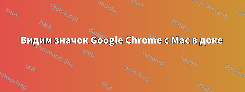 Видим значок Google Chrome с Mac в доке