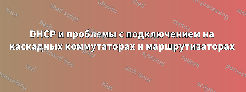DHCP и проблемы с подключением на каскадных коммутаторах и маршрутизаторах