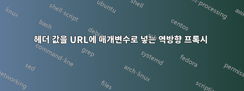 헤더 값을 URL에 매개변수로 넣는 역방향 프록시