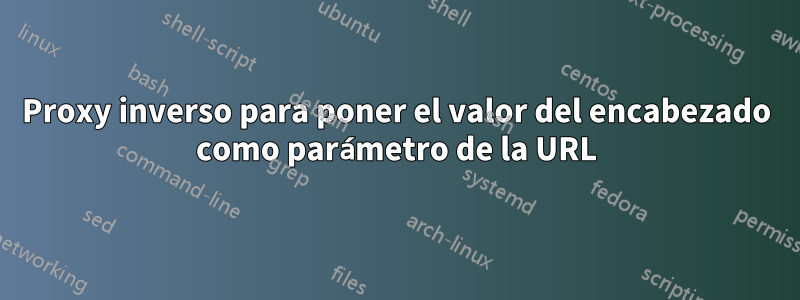 Proxy inverso para poner el valor del encabezado como parámetro de la URL