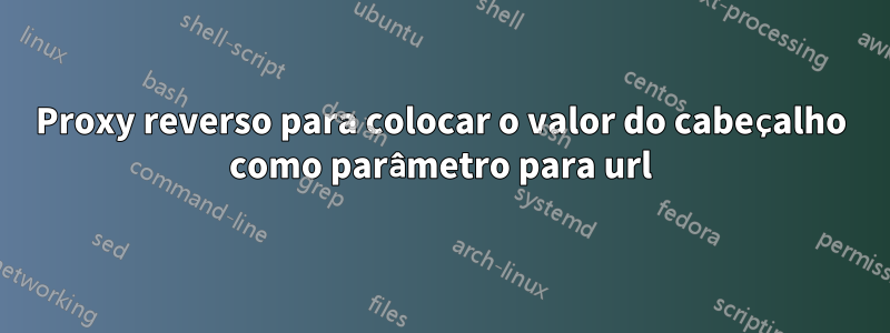 Proxy reverso para colocar o valor do cabeçalho como parâmetro para url