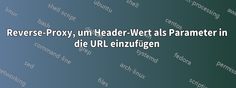 Reverse-Proxy, um Header-Wert als Parameter in die URL einzufügen