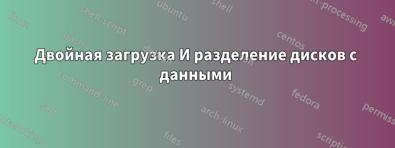 Двойная загрузка И разделение дисков с данными
