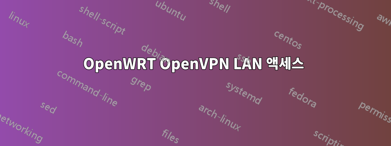 OpenWRT OpenVPN LAN 액세스