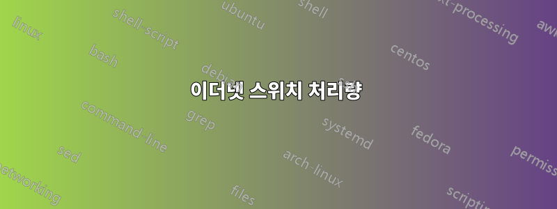 이더넷 스위치 처리량