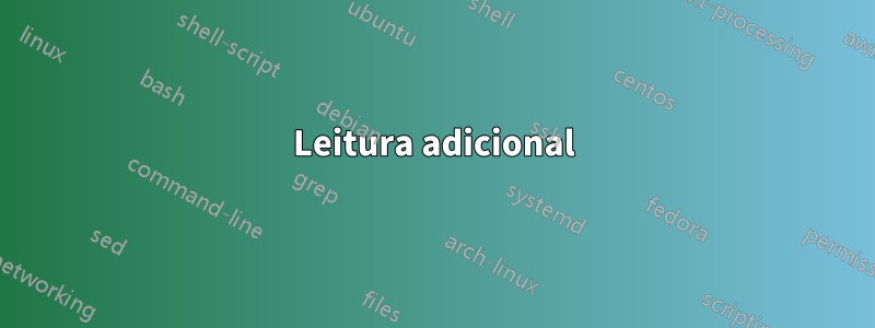 Leitura adicional