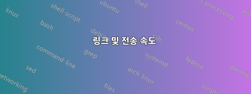 링크 및 전송 속도