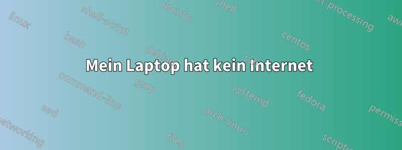 Mein Laptop hat kein Internet