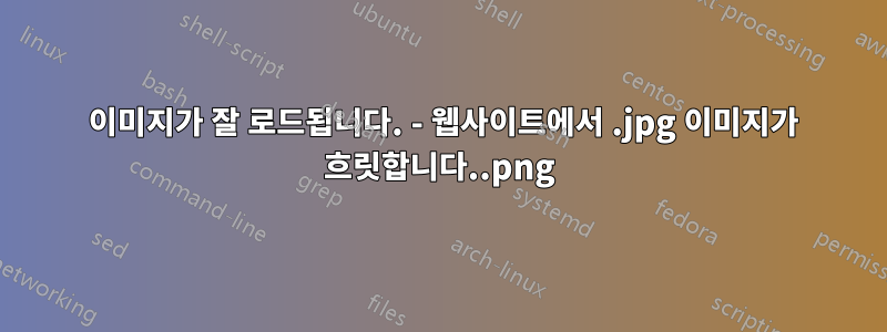.png 이미지가 잘 로드됩니다. - 웹사이트에서 .jpg 이미지가 흐릿합니다.