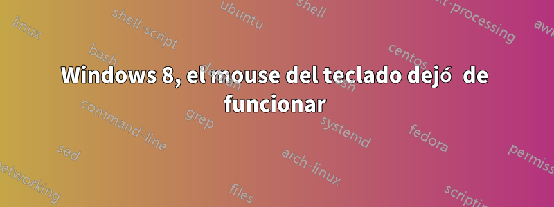 Windows 8, el mouse del teclado dejó de funcionar