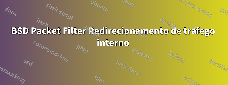 BSD Packet Filter Redirecionamento de tráfego interno