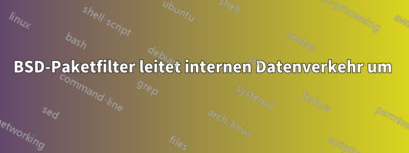 BSD-Paketfilter leitet internen Datenverkehr um