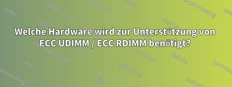 Welche Hardware wird zur Unterstützung von ECC UDIMM / ECC RDIMM benötigt?