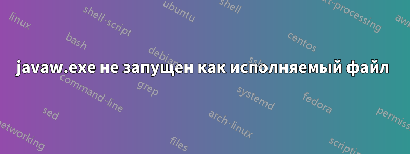 javaw.exe не запущен как исполняемый файл