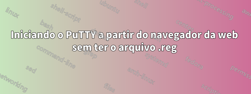 Iniciando o PuTTY a partir do navegador da web sem ter o arquivo .reg