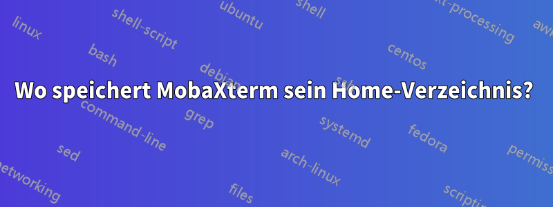 Wo speichert MobaXterm sein Home-Verzeichnis?