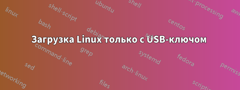 Загрузка Linux только с USB-ключом