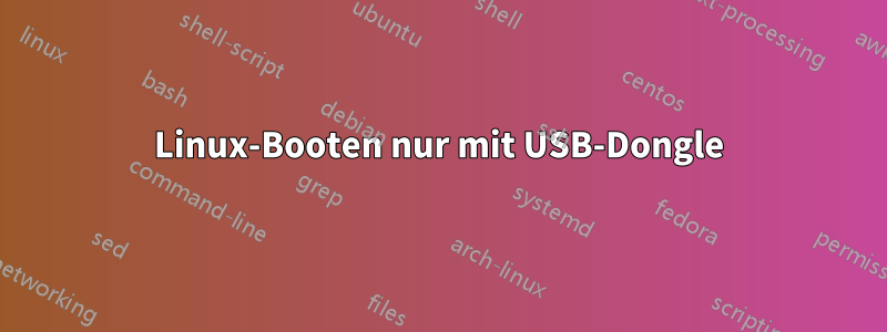 Linux-Booten nur mit USB-Dongle