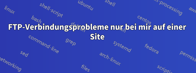 FTP-Verbindungsprobleme nur bei mir auf einer Site