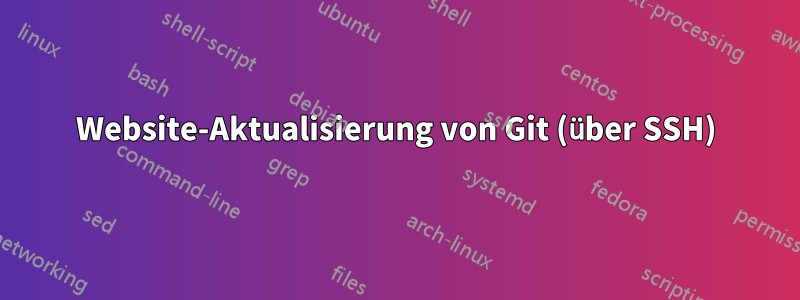 Website-Aktualisierung von Git (über SSH)